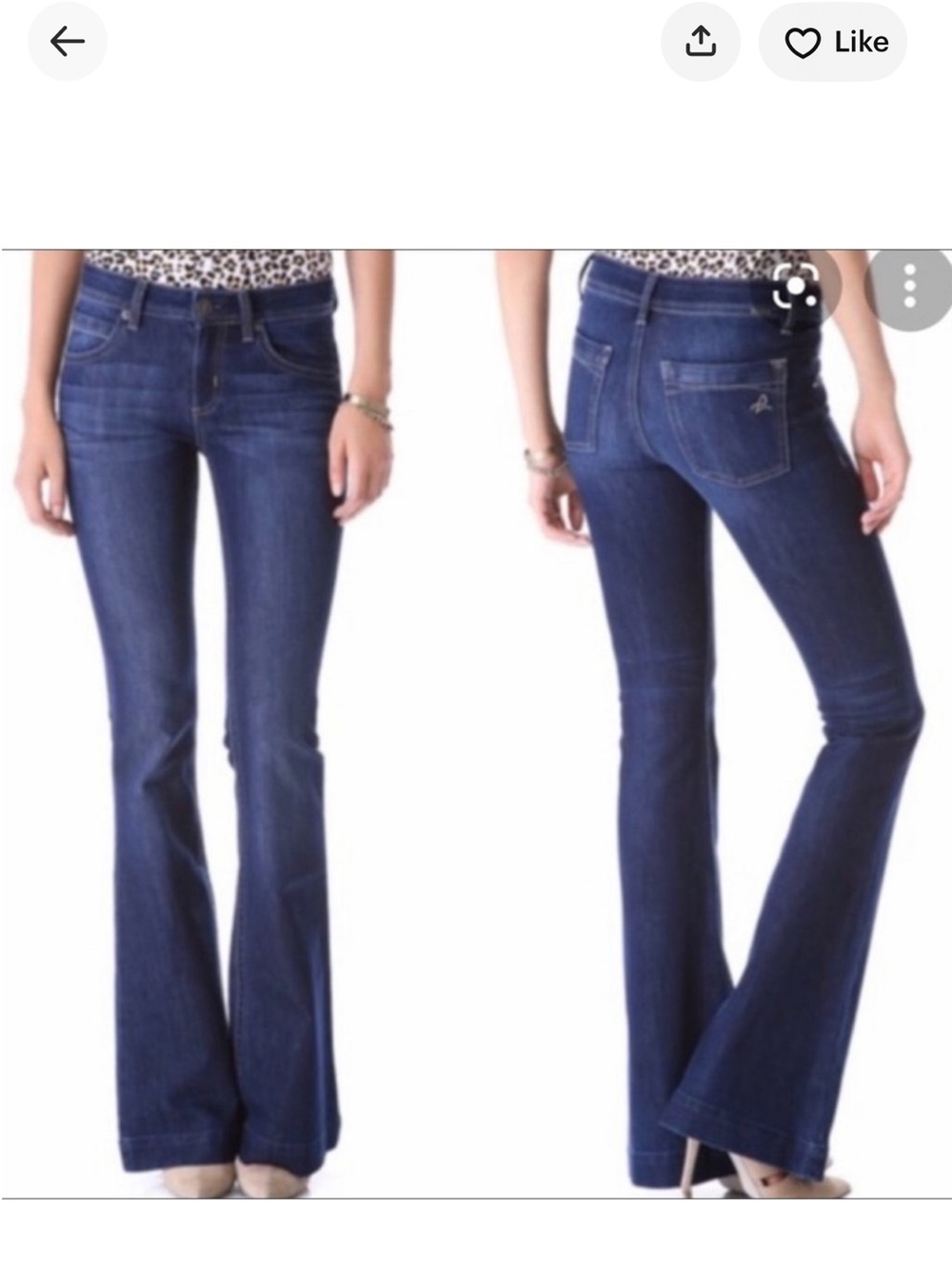 DL1961 Joy Super High Rise Flare Jeans Longhorn